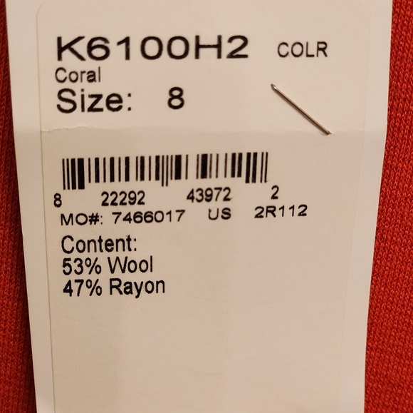 NWT St John Couture Coral Colored Dress and Jacket - Picture 7 of 11